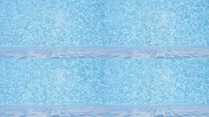 游泳池水和瓷砖图案