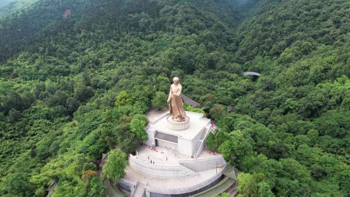 秦岭楼观台老子航拍道教圣地天下区第一福地