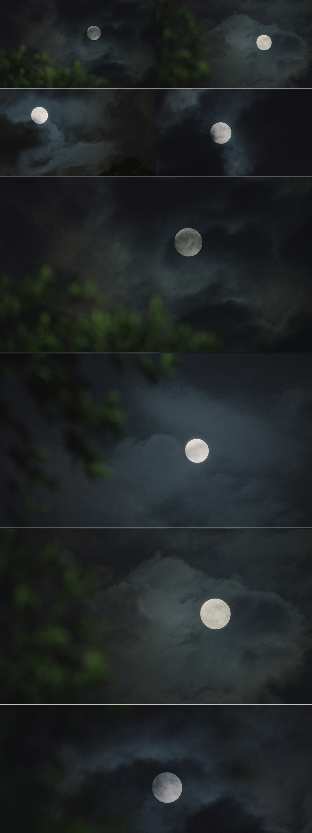 乌云下的月亮