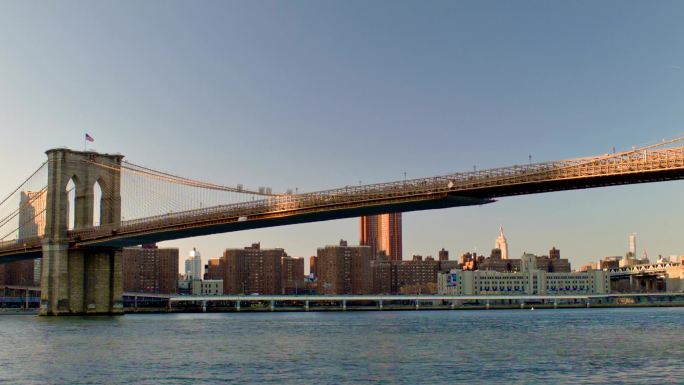 布鲁克林大桥跨河大桥桥梁城市桥梁