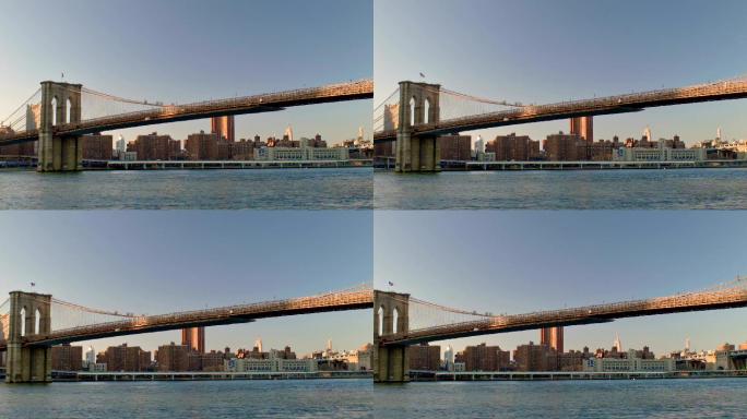 布鲁克林大桥跨河大桥桥梁城市桥梁