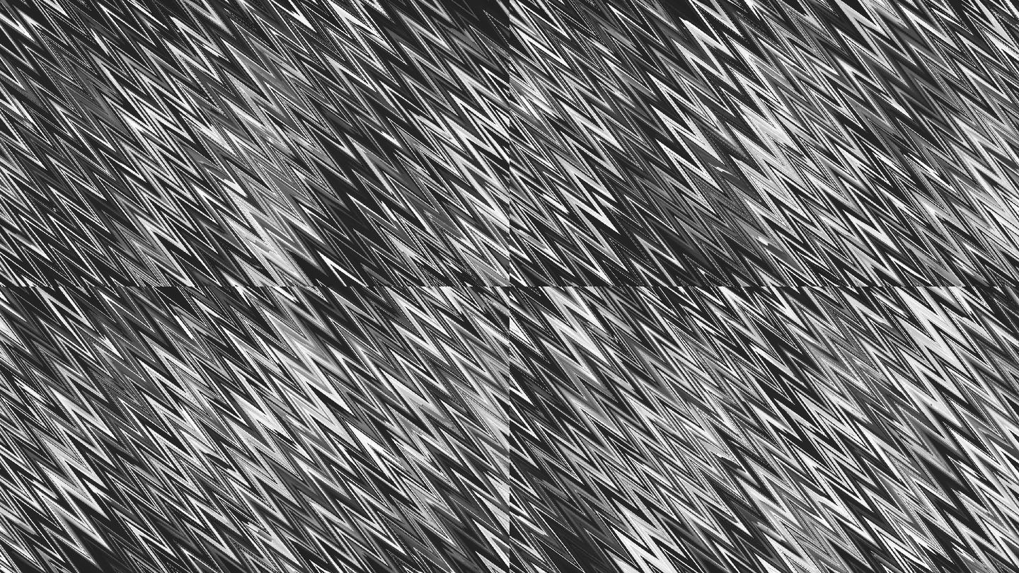 抽象金属纹理之字形背景风格化几何波库存视频