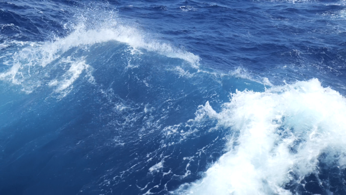 【4K】大海的形态变化波涛汹涌到风平浪静