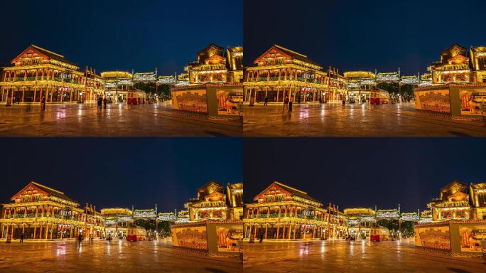 北京前门夜景延时摄影4K
