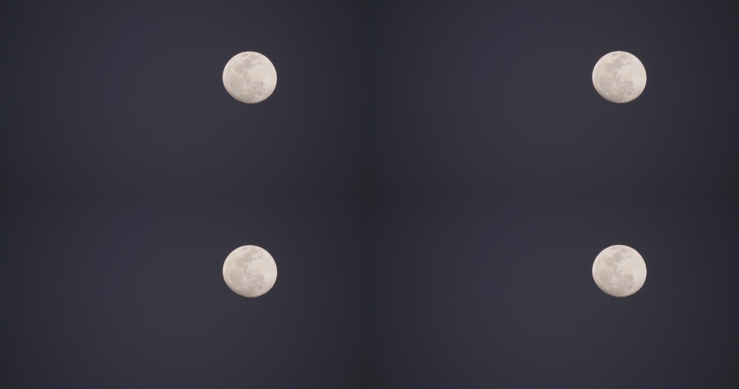 4K特写夜空中的满月。