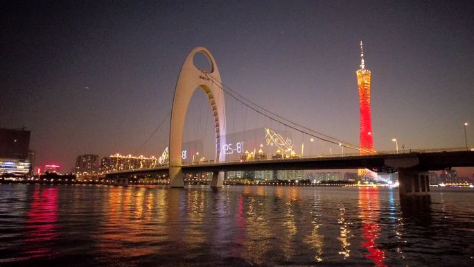 广州猎德大桥夜景广州猎德大桥夜景