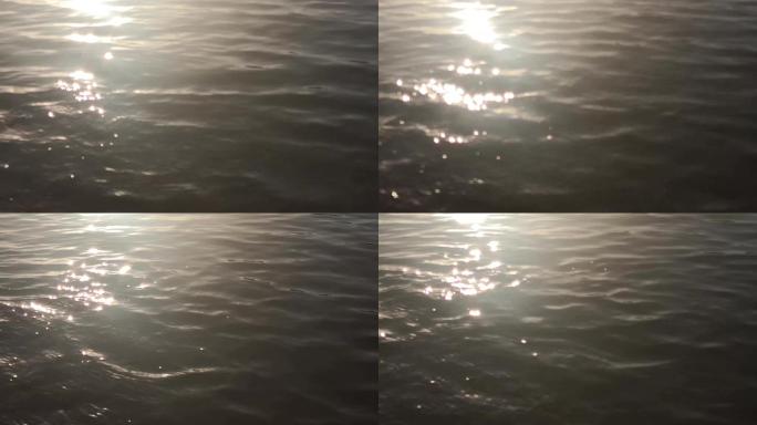湖面反光画面