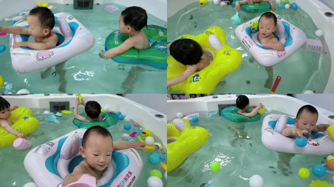 婴幼儿游泳玩水