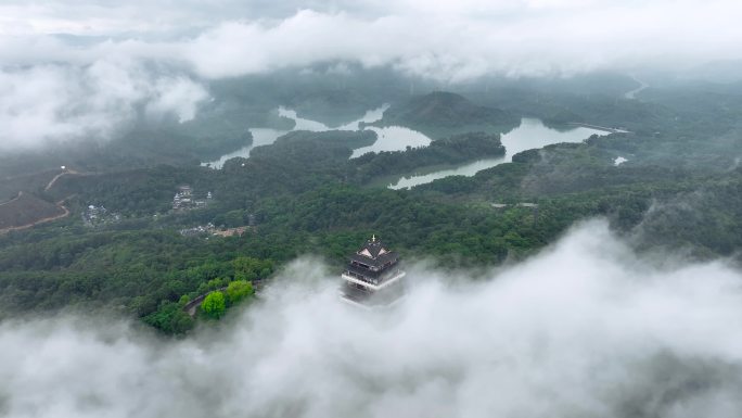 【4K】惠州高榜山挂榜阁云海