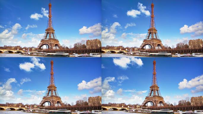 埃菲尔铁塔巴黎桥建结构景观钢架结构典范