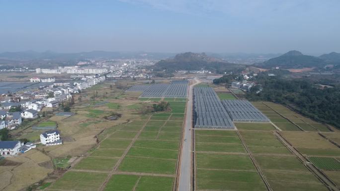 宜春美丽乡村 农业蔬菜基地航拍 乡村