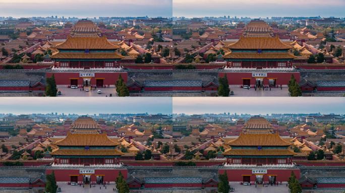 北京故宫博物院全景延时