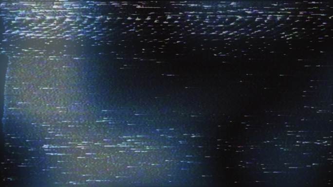 模拟电视屏幕VHS上的彩色电视静电和胶片噪声