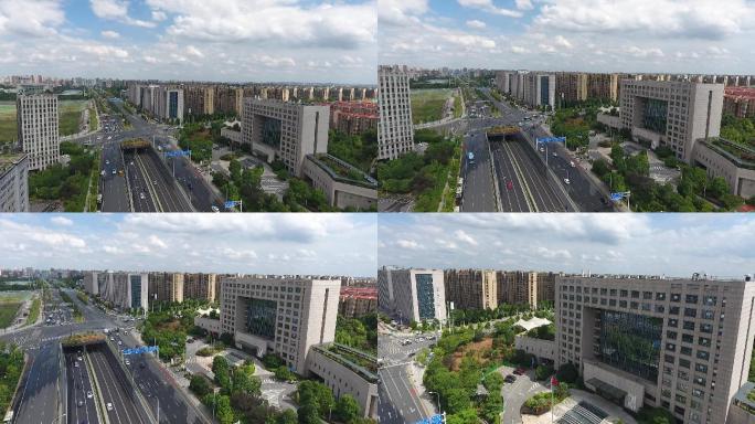 湖南长沙大楼航拍