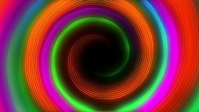 蒸气螺旋背景-可循环-霓虹色