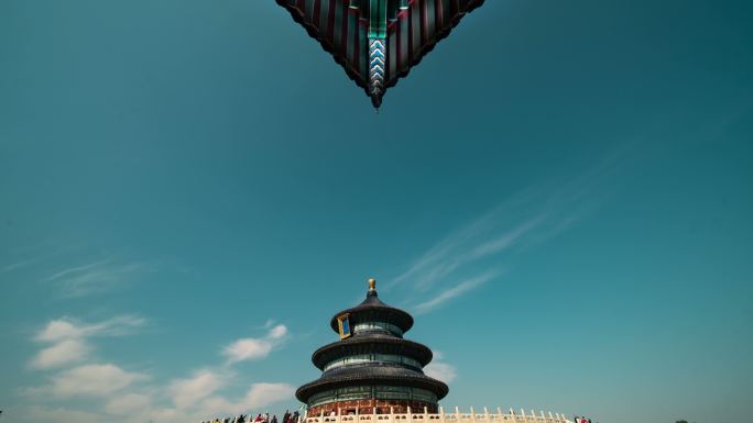 北京天坛公园延时素材