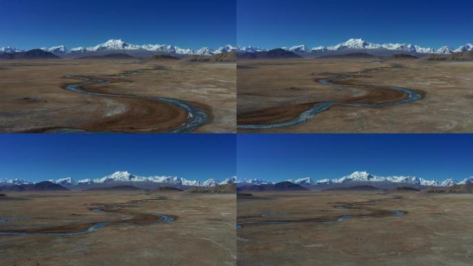 西藏宣传片日喀则希夏邦马峰航拍摄影