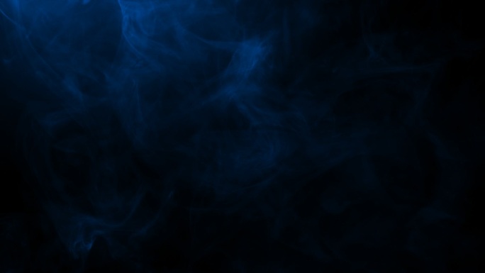 蓝色烟雾粒子背景  有通道