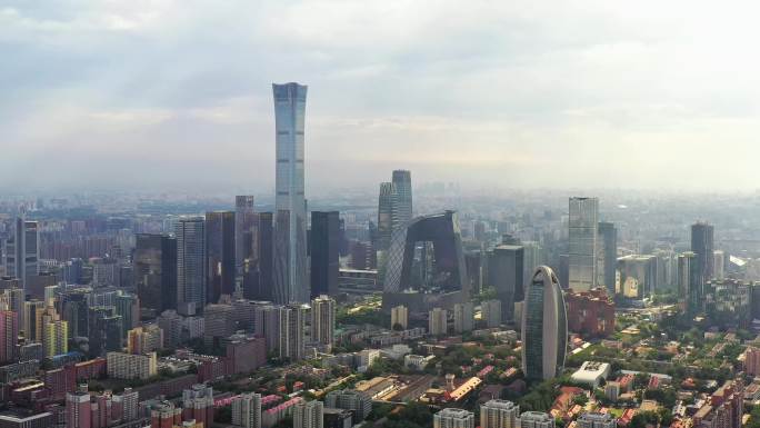 北京航拍 国贸 中国尊 央视大楼（5）