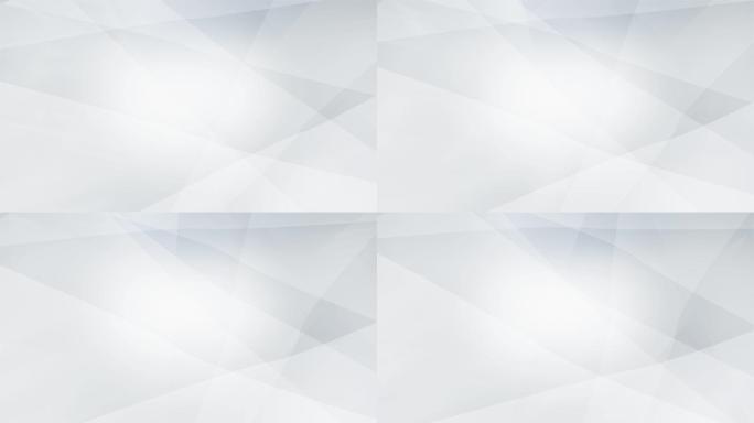 【4K】白色多边形几何简洁背景3