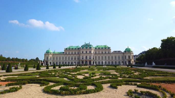 奥地利维也纳的装饰花园