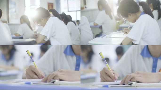 学生上课做题目