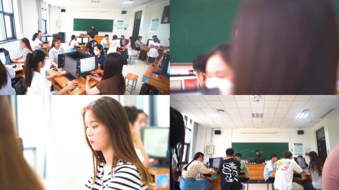 河南大学老师学生英语课镜头一组