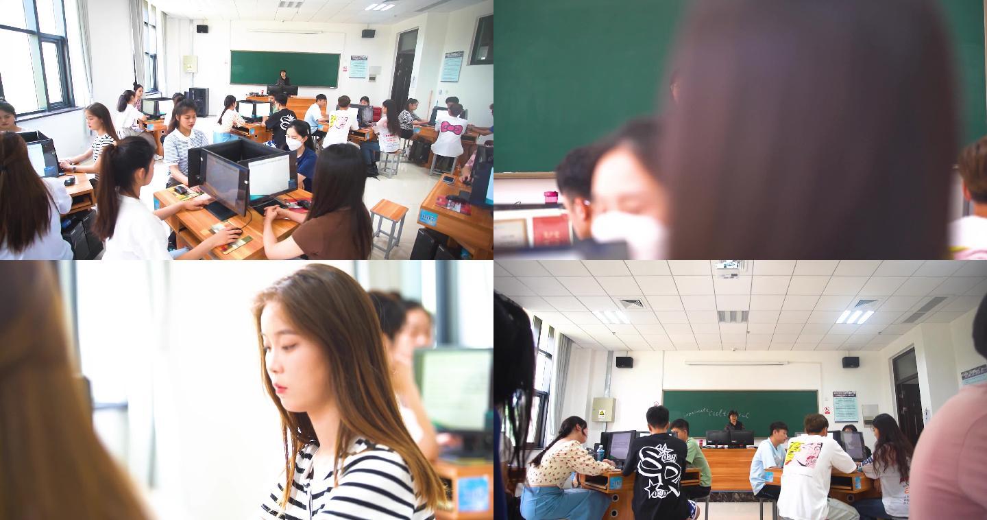 河南大学老师学生英语课镜头一组