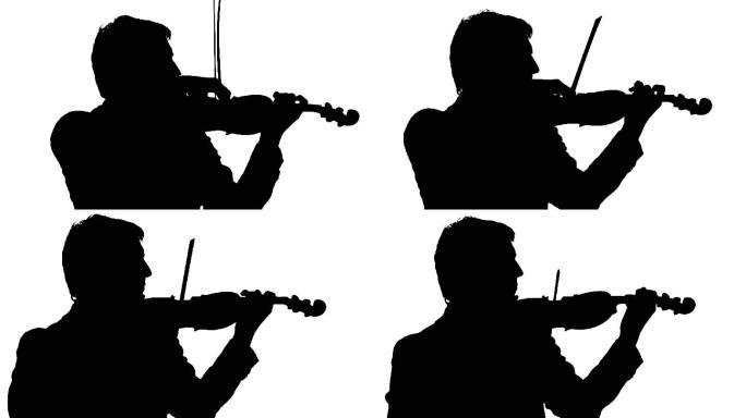 HD：小提琴手的剪影