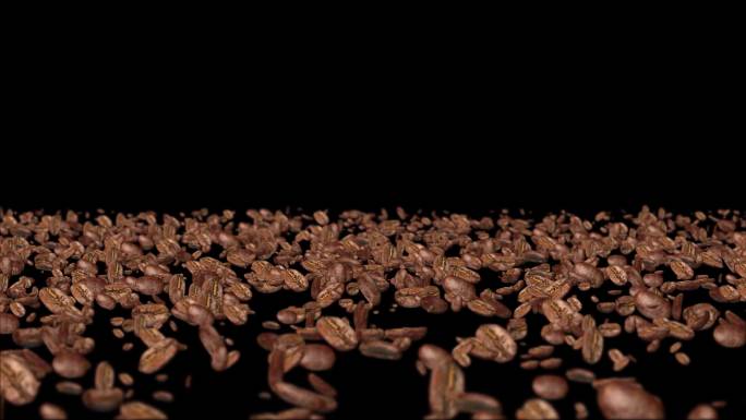 二款咖啡豆4K无缝循环视频