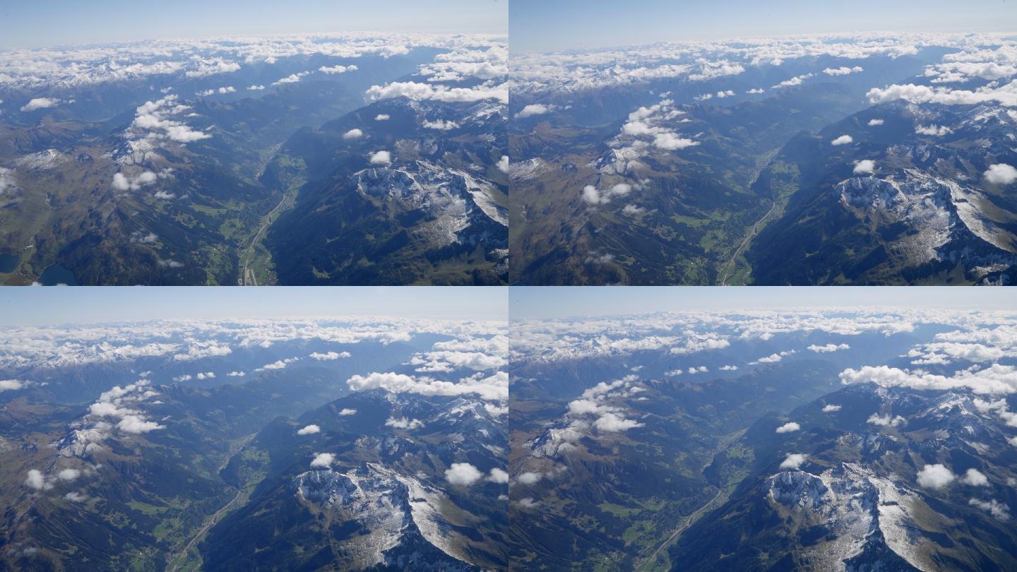 瑞士阿尔卑斯山驾驶舱视角