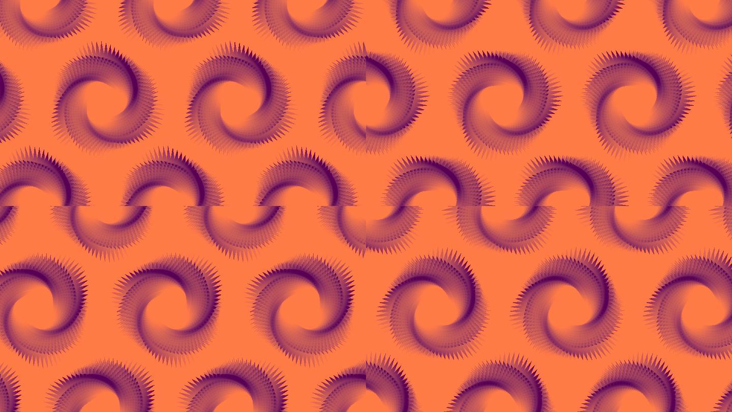 无穷无尽的圆形莫比乌斯带的多彩几何运动图案.抽象3d渲染背景.