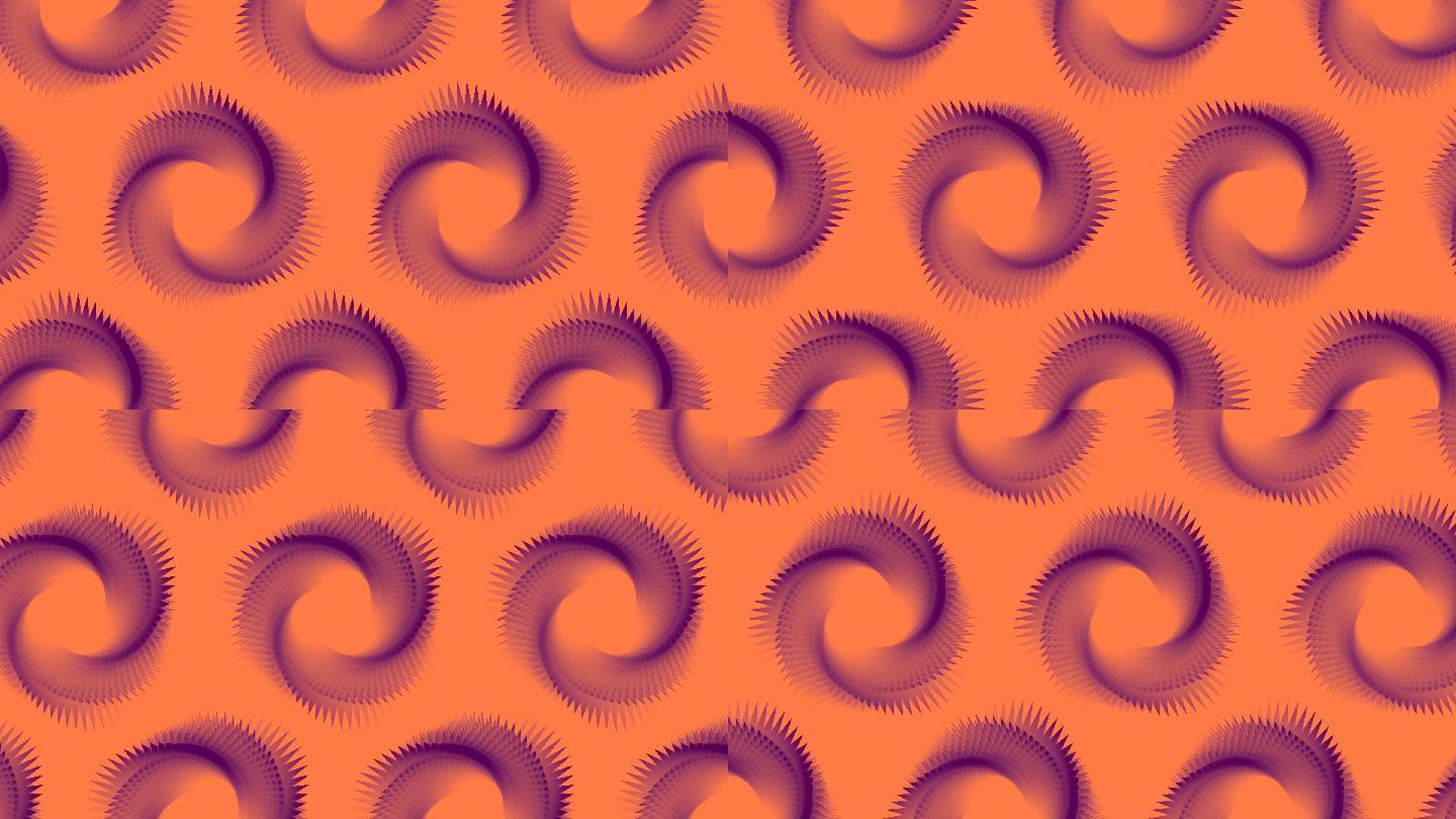 无穷无尽的圆形莫比乌斯带的多彩几何运动图案。抽象3d渲染背景。现代无缝循环动画。平面设计。4K，UH