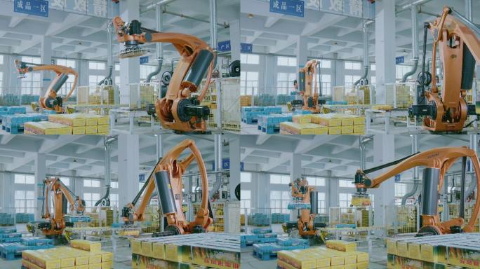 机械臂自动装载装货智能工厂机器人
