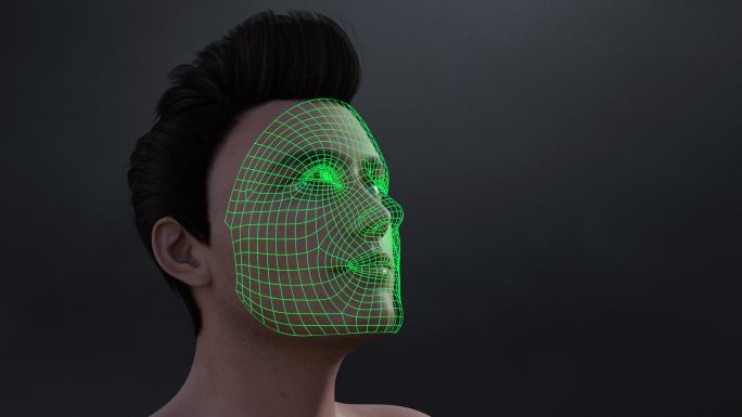 身份验证的3D人脸扫描