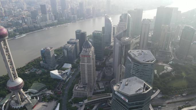 上海东方明珠4K航拍原素材