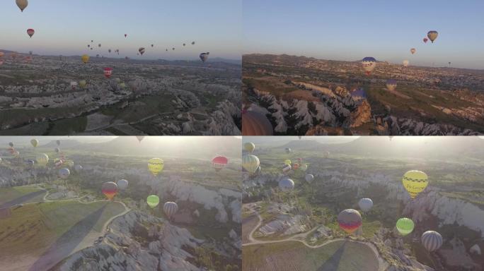 土耳其热气球航拍