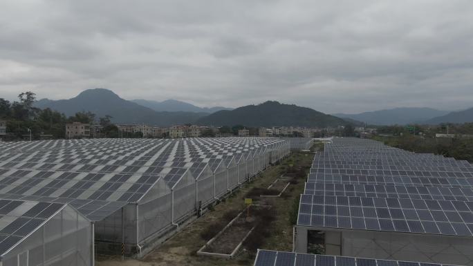 农村太阳能电池板可持续能源环境保护太阳能