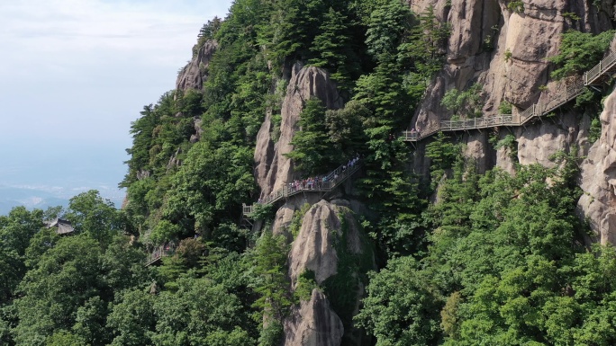 4K原素材航拍秦岭鸡峰山