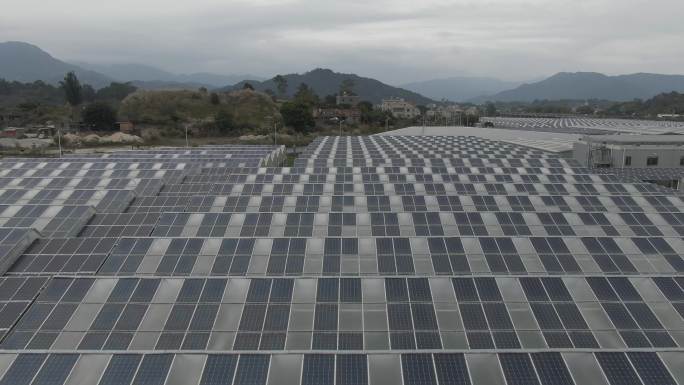 温室屋顶光伏电站碳中和绿色环保能源光伏板