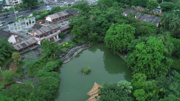 雨天航拍、地拍五公祠