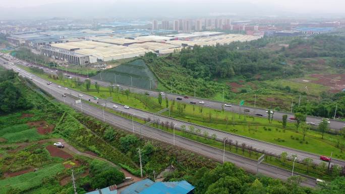 重庆九龙坡白市驿交通建设路网