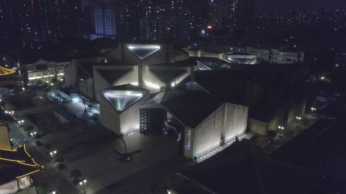 4K航拍大唐西市博物馆