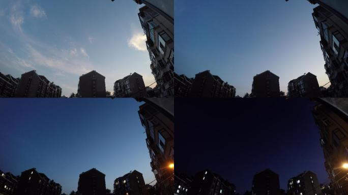 hdr4K延时视频 滨城的天空 日转夜
