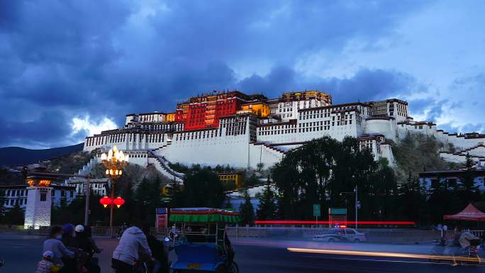 西藏布达拉宫延时4K