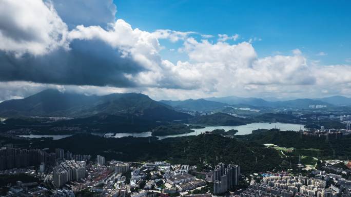 【延时】4k航拍深圳梧桐山风云变幻