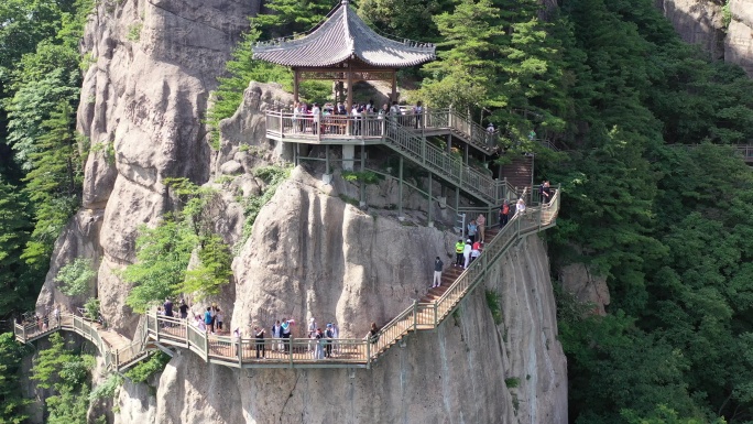 4K原素材航拍秦岭鸡峰山