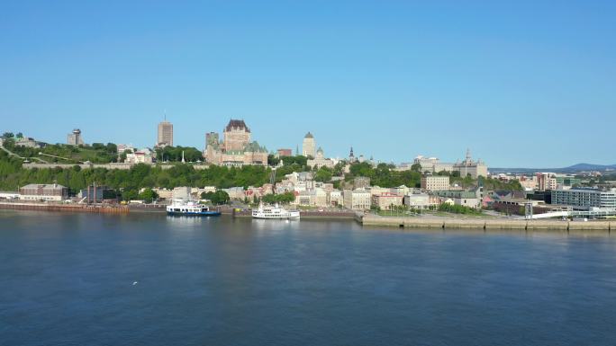 加拿大魁北克市夏季鸟瞰图