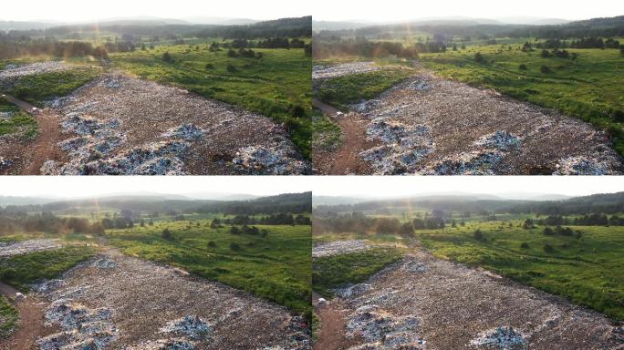 垃圾堆放场填埋垃圾场环境污染塑料污染