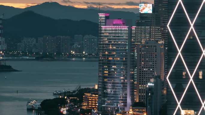 航拍厦门夜景合集